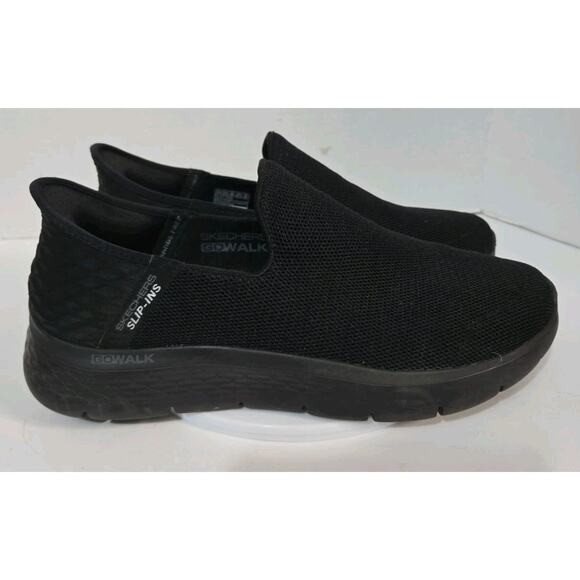 Skechers Slip Ins Go Walk Flex Black No Hands Shoes Men's Size 10.5 - Picture 1 of 6